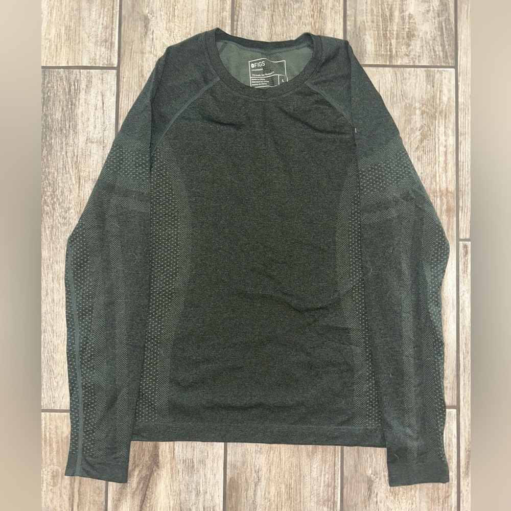 FIGS Salta long sleeve underscrub - moss